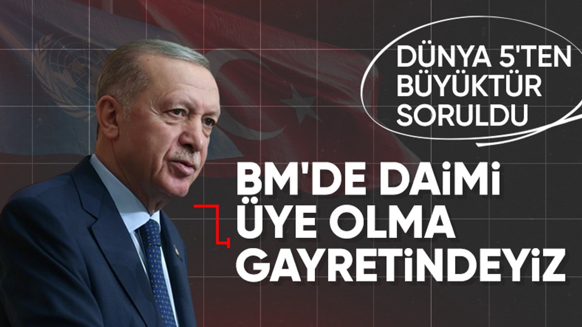 Cumhurbaşkanı Erdoğan: BMGK’da 15 geçici üyenin etkisi yok