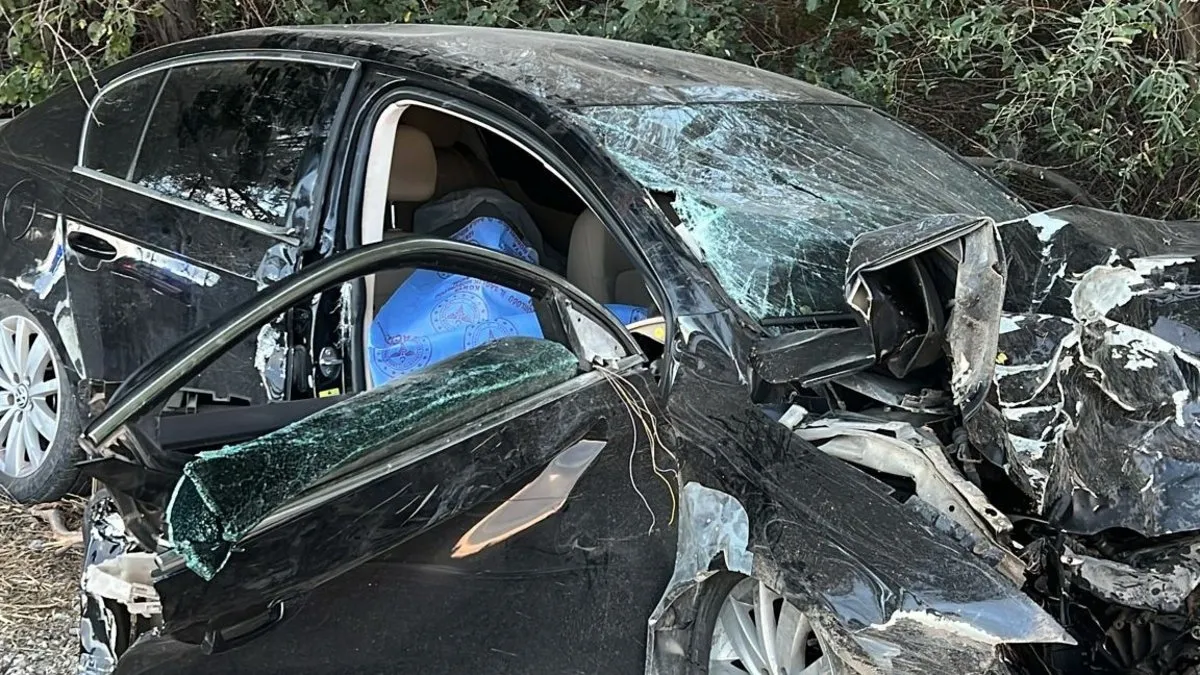 Otomobil takla attı: 1 ölü, 1 yaralı