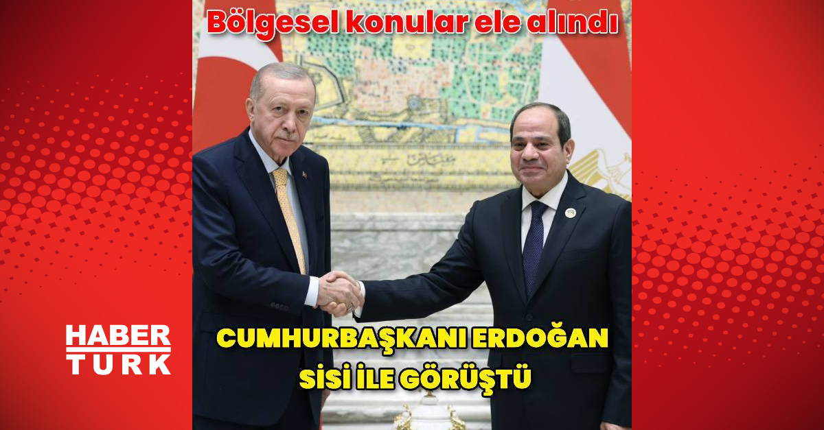 Cumhurbaşkanı Erdoğan Sisi ve Pezeşkiyan ile görüştü