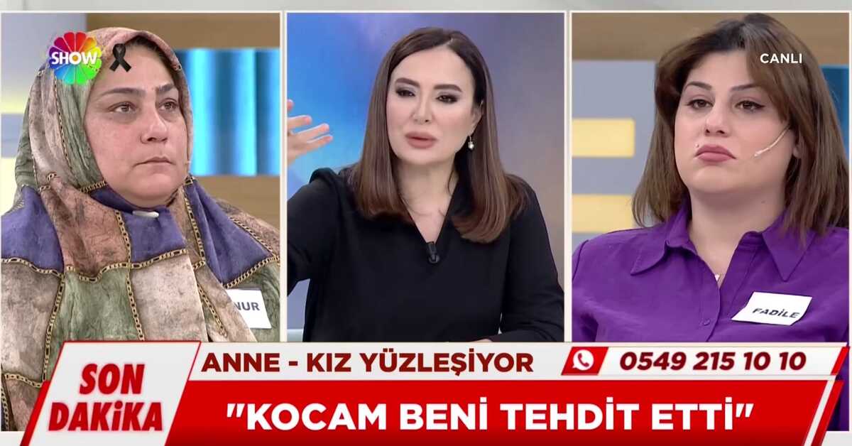 Anne kız canlı yayında yüzleşti