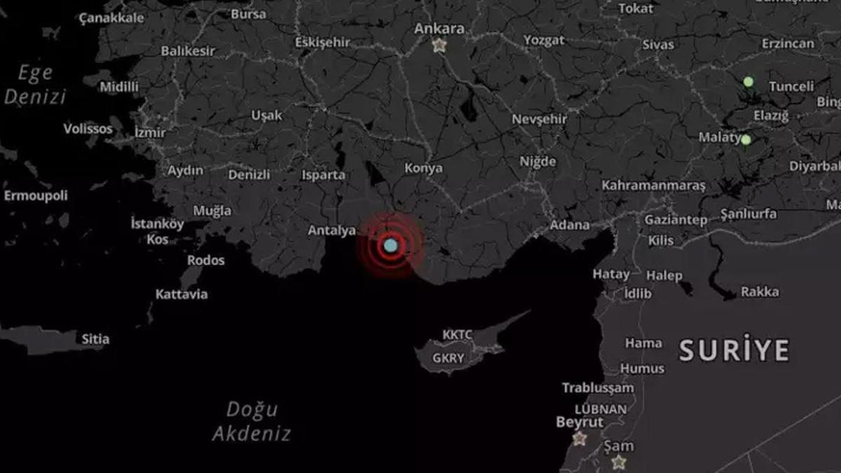 SON DAKİKA! Antalya’da korkutan deprem